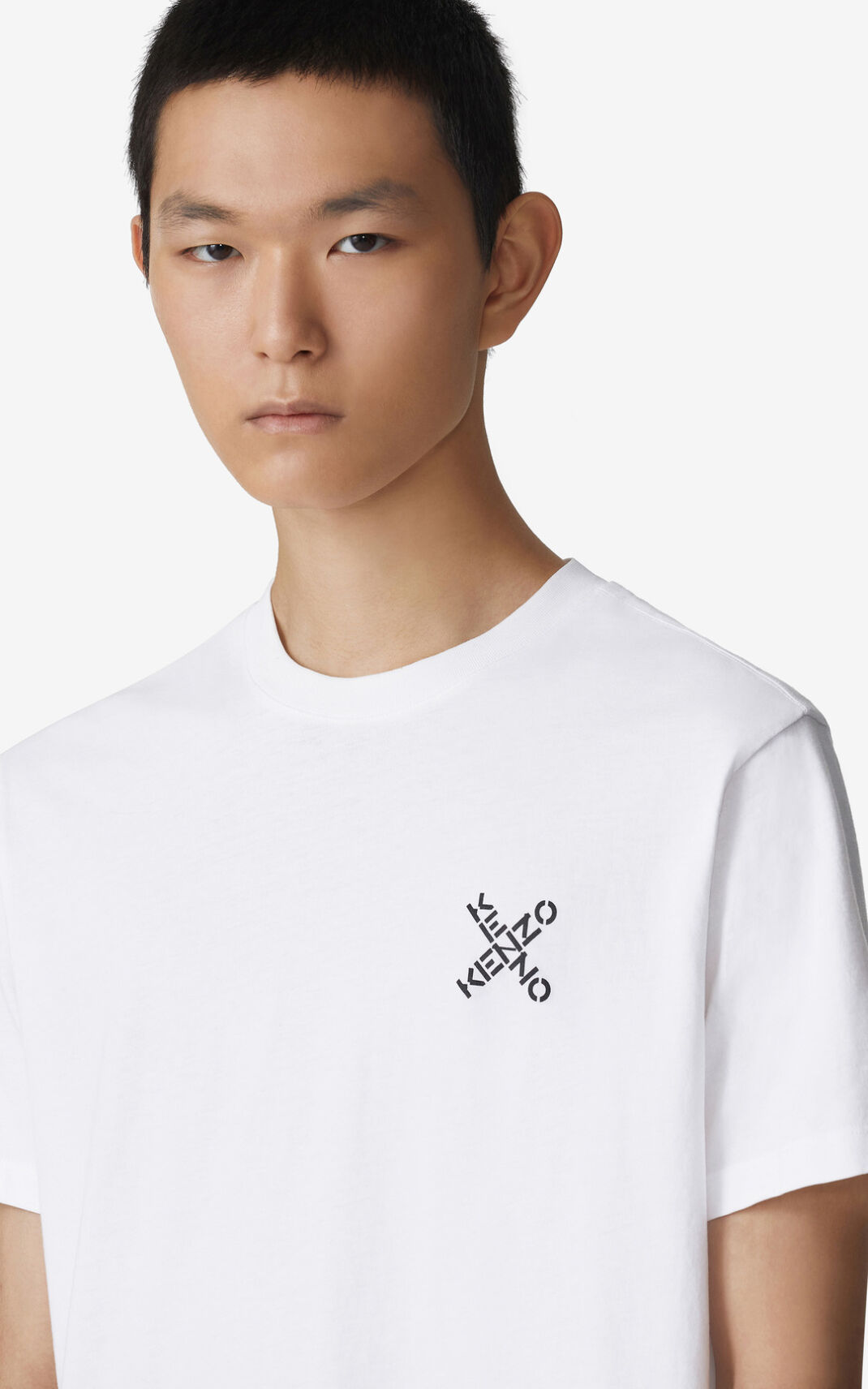 Kenzo Sport Little X T Shirt White For Mens 0624DUNPO